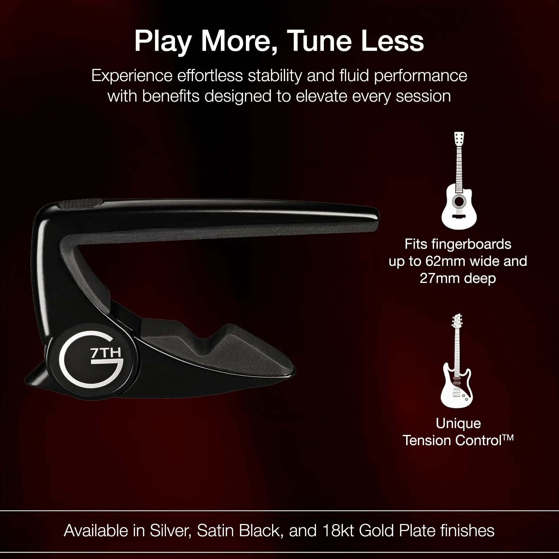 G7th G7CP2BK Performance-2 Capo Classic Czarny C53023