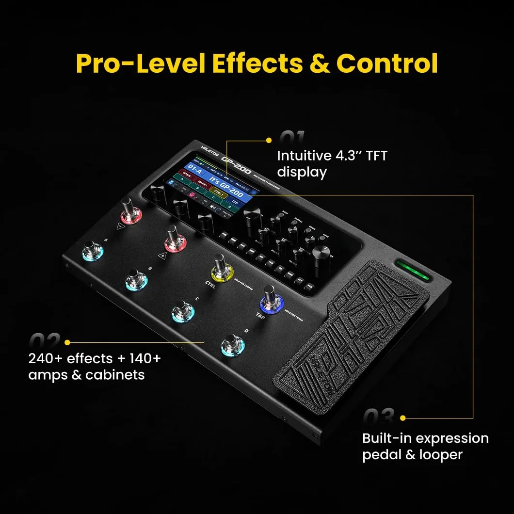 Valeton Procesor GP200 Multi Effects + Gig Bag Black Bundle