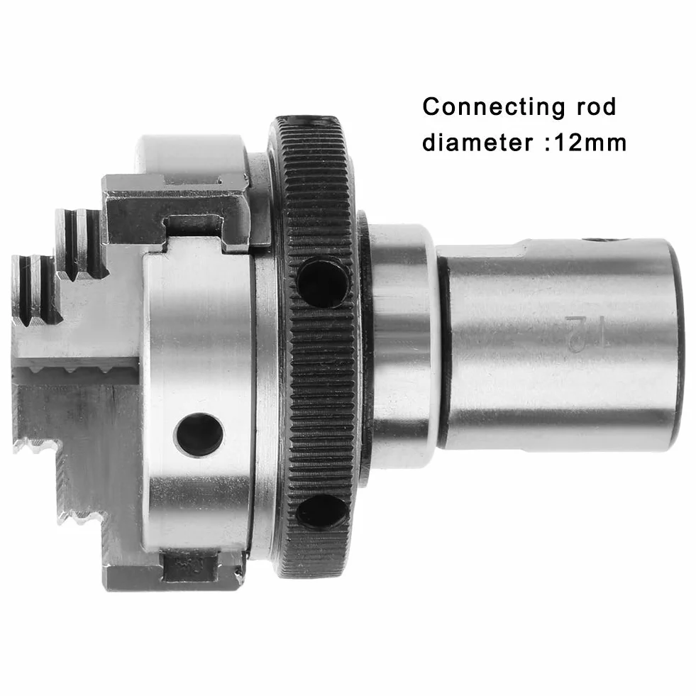 Edelstahl Chuck Pleuel für K01-50/63 K02-50/63 Drehfutter M14 * 1 Mini Drehmaschine Maschinenteile(12mm)