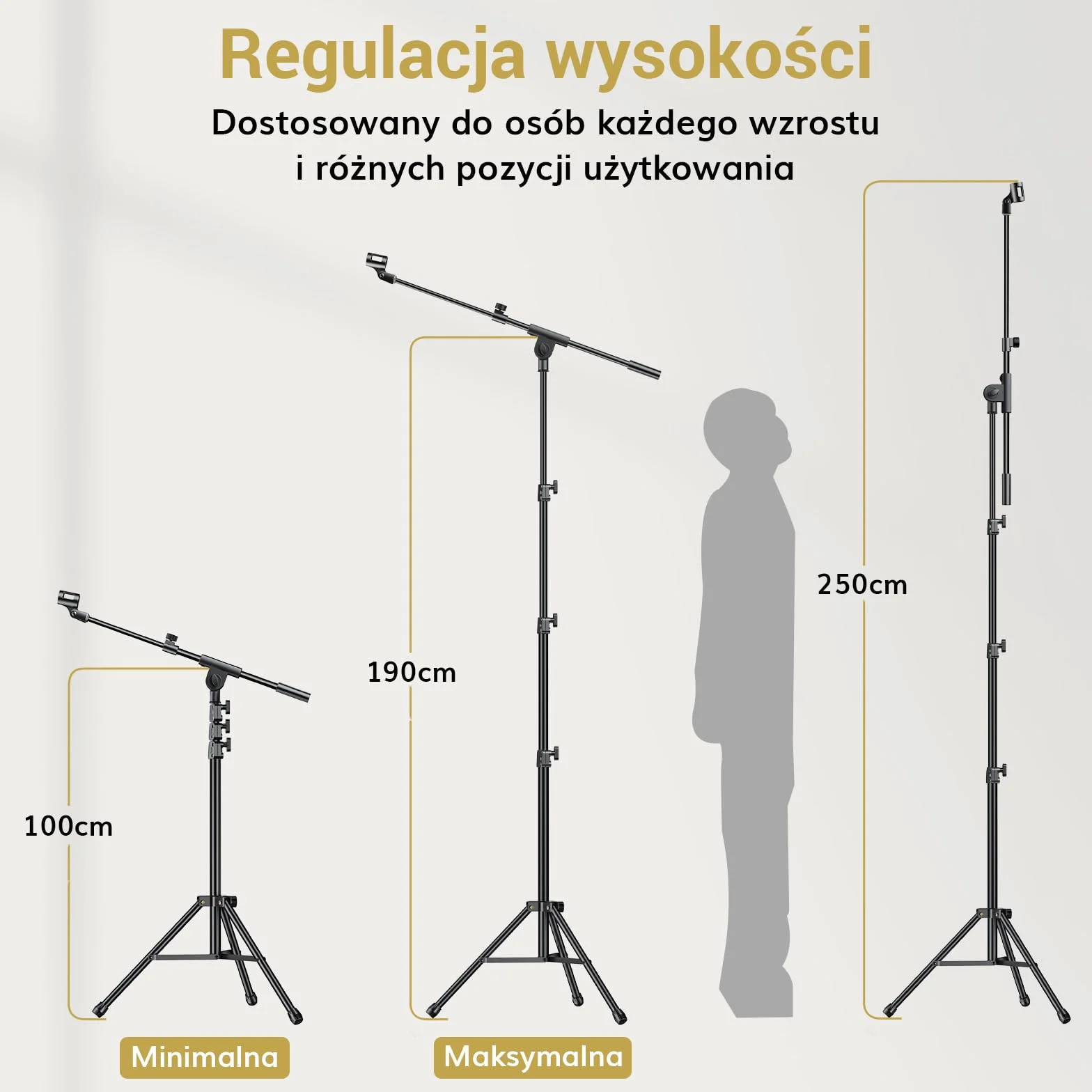 TONOR Dynamiczny mikrofon z kablem XLR 5 m, jack 6,35 mm, mikrofon ręczny, mikrofon kompatybilny z JBL Partybox, urządzenie do karaoke, mikromiks do DVD/telewizora/KTV audio/miksera