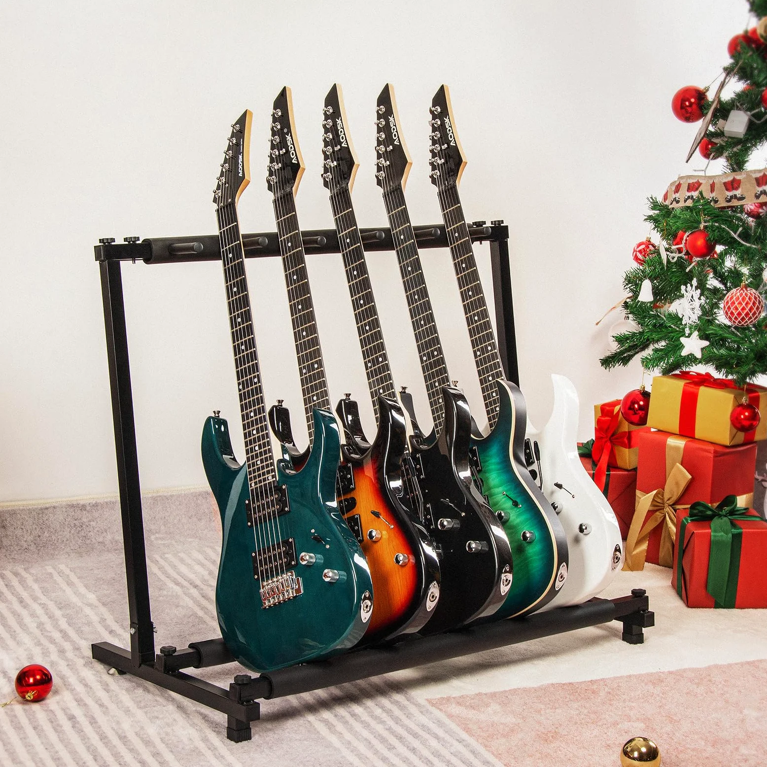 AODSK Stojak na wiele gitar ze składaną konstrukcją