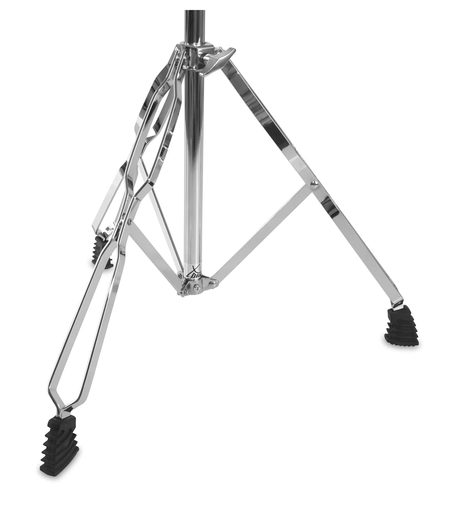 XDrum Stojak na umywalkę Semi – stojak Cymbal z regulacją wysokości w zakresie 70-140 cm – praktyczny system Memory Lock – podwójny i stabilny – srebrny