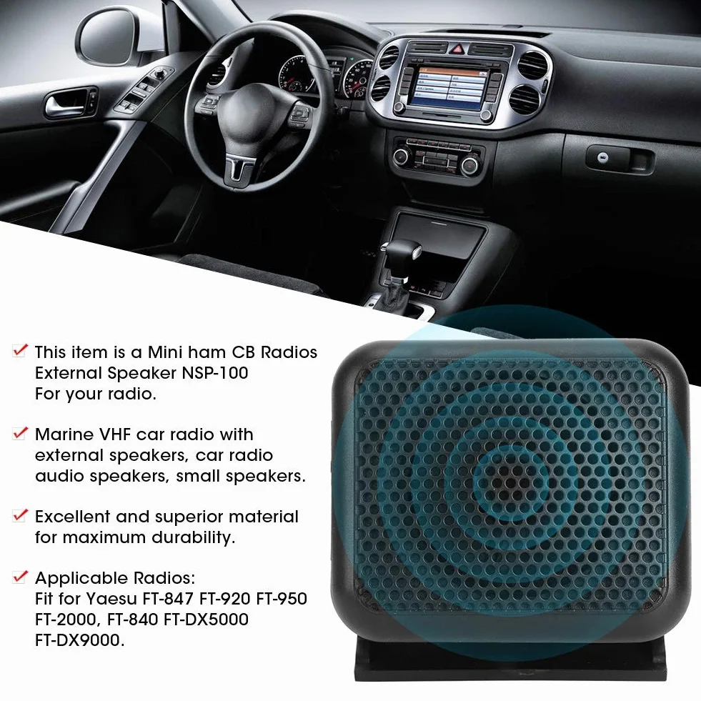 Zewnętrzny głośnik Mini NSP-100 radio CB radio samochodowe Fit do Yaesu FT-847 FT-920 FT-950 FT-2000