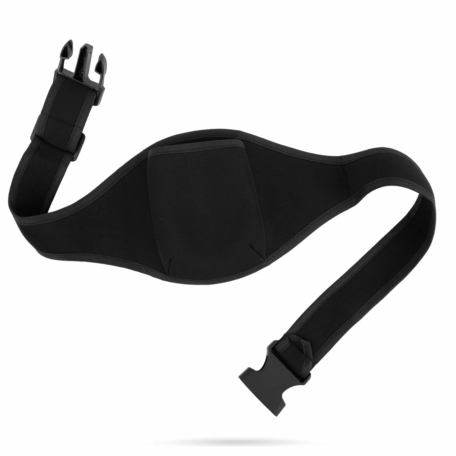 2 szt. Zestaw Paska Mikrofonu, Czarny Pasek Mikrofonu Instruktor Fitness Zestaw Mikrofonu z Regulowana Talia z Neoprenowym Paskiem Pochlaniajacym Pot Pokrowiec na Pasek Mikrofonu do Teatru