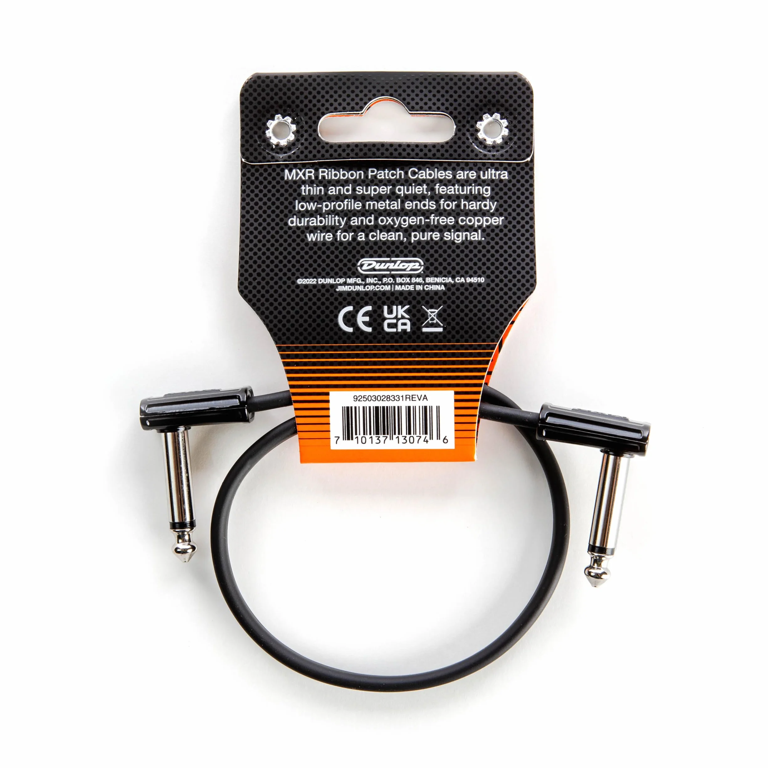 JIM DUNLOP MXR Kabel krosowy 0,3 m 1/4 cala kąt nachylenia DCPR1