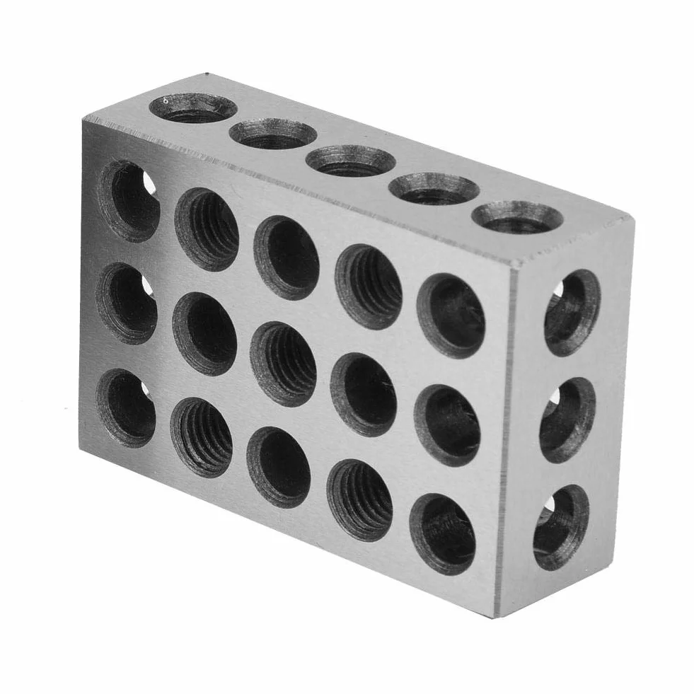 Bloki ze stali hartowanej, 2szt. 25x50x75mm 23 otwory frezowanie równoległe bloki zaciskowe narzędzia tokarskie do obrabiarek, klocek frezujący