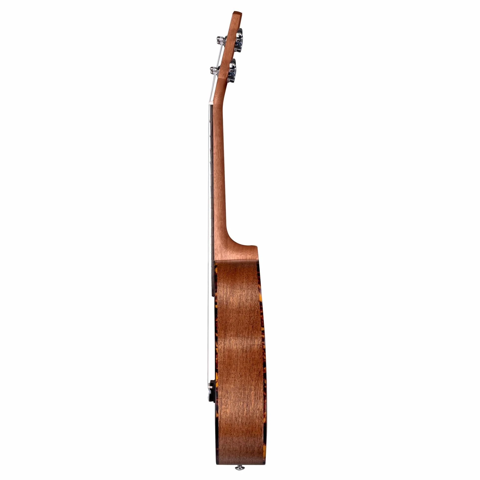 CASCHA HH 2036 DE Premium mahoniowe ukulele koncertowe zestaw ze strunami AQUILA, niemiecka metoda ukulele z DVD, wyściełana torba i 3 kostki