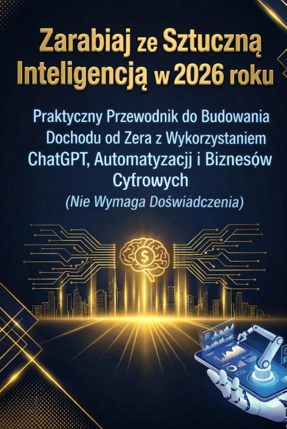 Zarabiaj ze Sztuczną Inteligencją w 2026 roku: Praktyczny Przewodnik do Budowania Dochodu od Zera z Wykorzystaniem ChatGPT, Automatyzacji i Biznesów Cyfrowych (Nie Wymaga Doświadczenia)