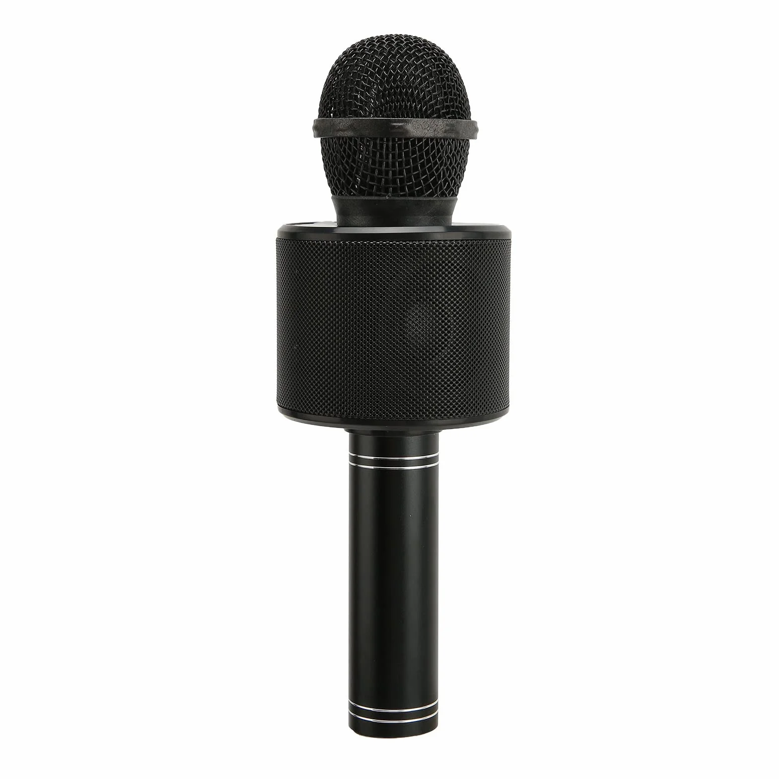 Bezprzewodowy Mikrofon do Karaoke Bluetooth, Przenośny Ręczny Głośnik z Mikrofonem 4 w 1, Stereofoniczna Maszyna do Karaoke dla Dzieci i Dorosłych, Prezenty Urodzinowe i świąteczne (Czarny)