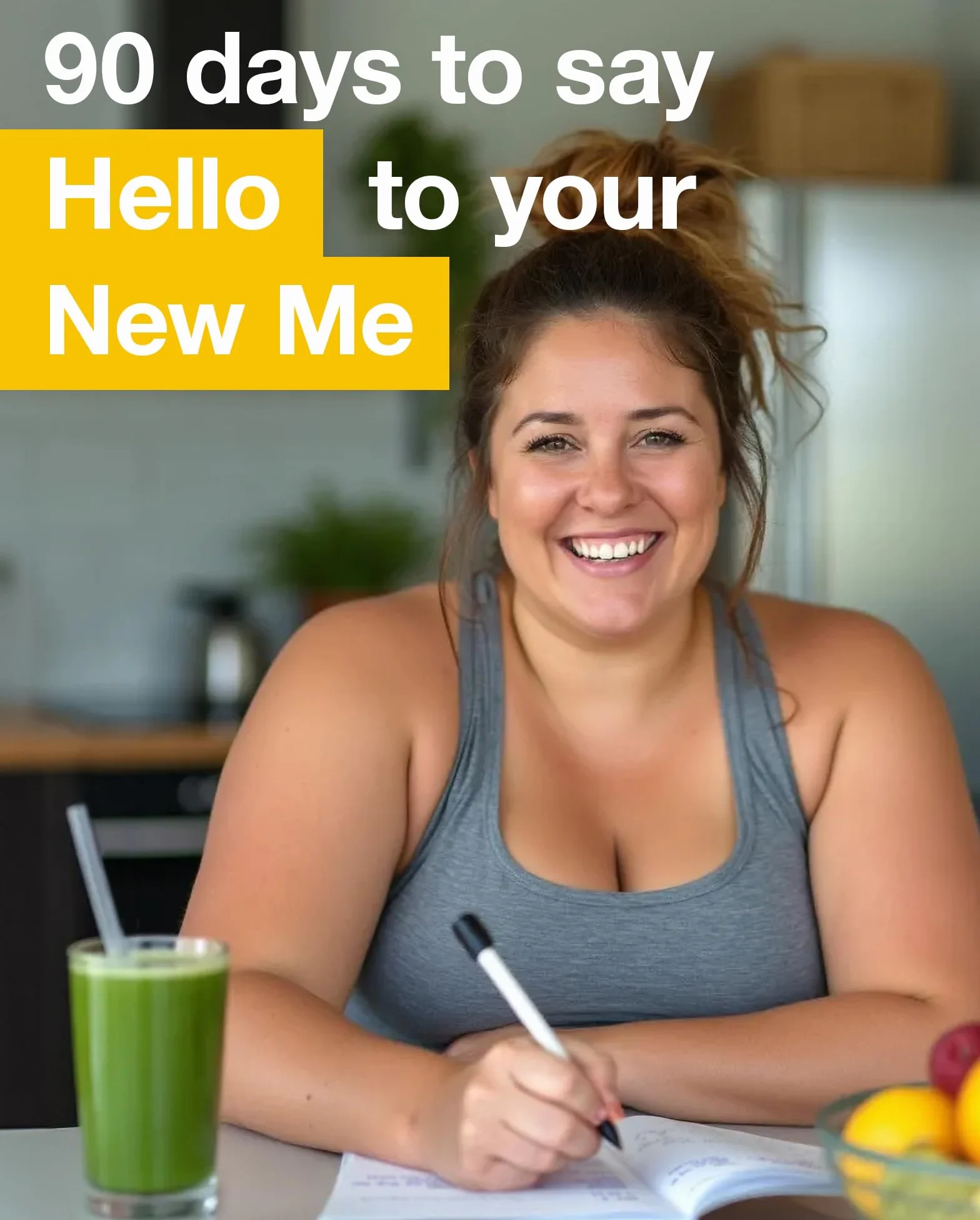 Hello New Me: A Daily Food and Exercise Journal to Help You Become the Best Version of Yourself, (90 Days Meal and Activity Tracker)