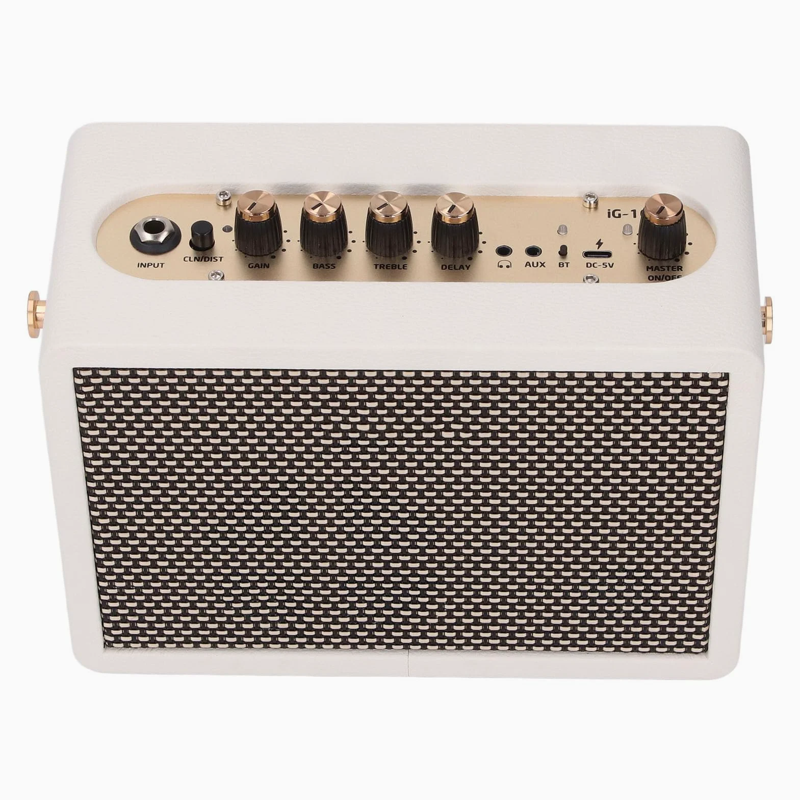 Mały Wzmacniacz Gitarowy, Przenośny Wzmacniacz 10W z Zniekształceniami i Pogłosem do Gitary Elektrycznej Home Studio Travel