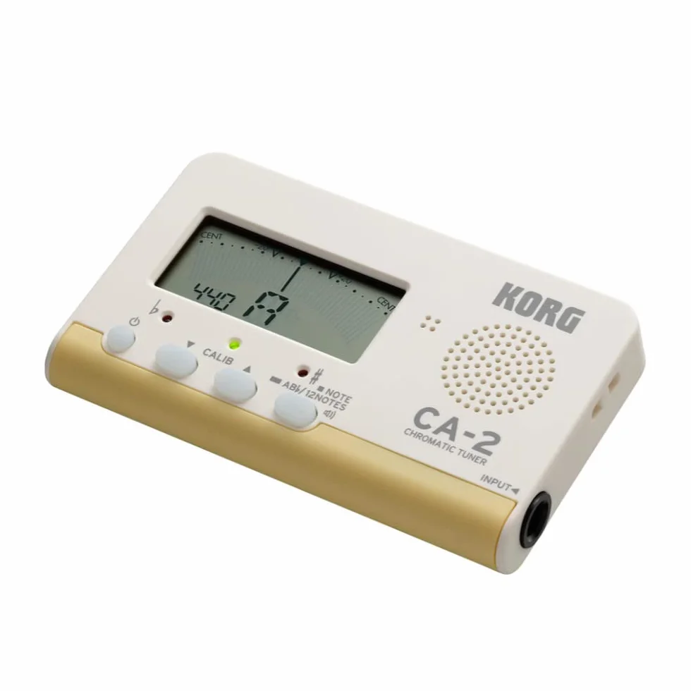 KORG CA-2 chromatyczny cyfrowy tuner do instrumentów strunnych biały