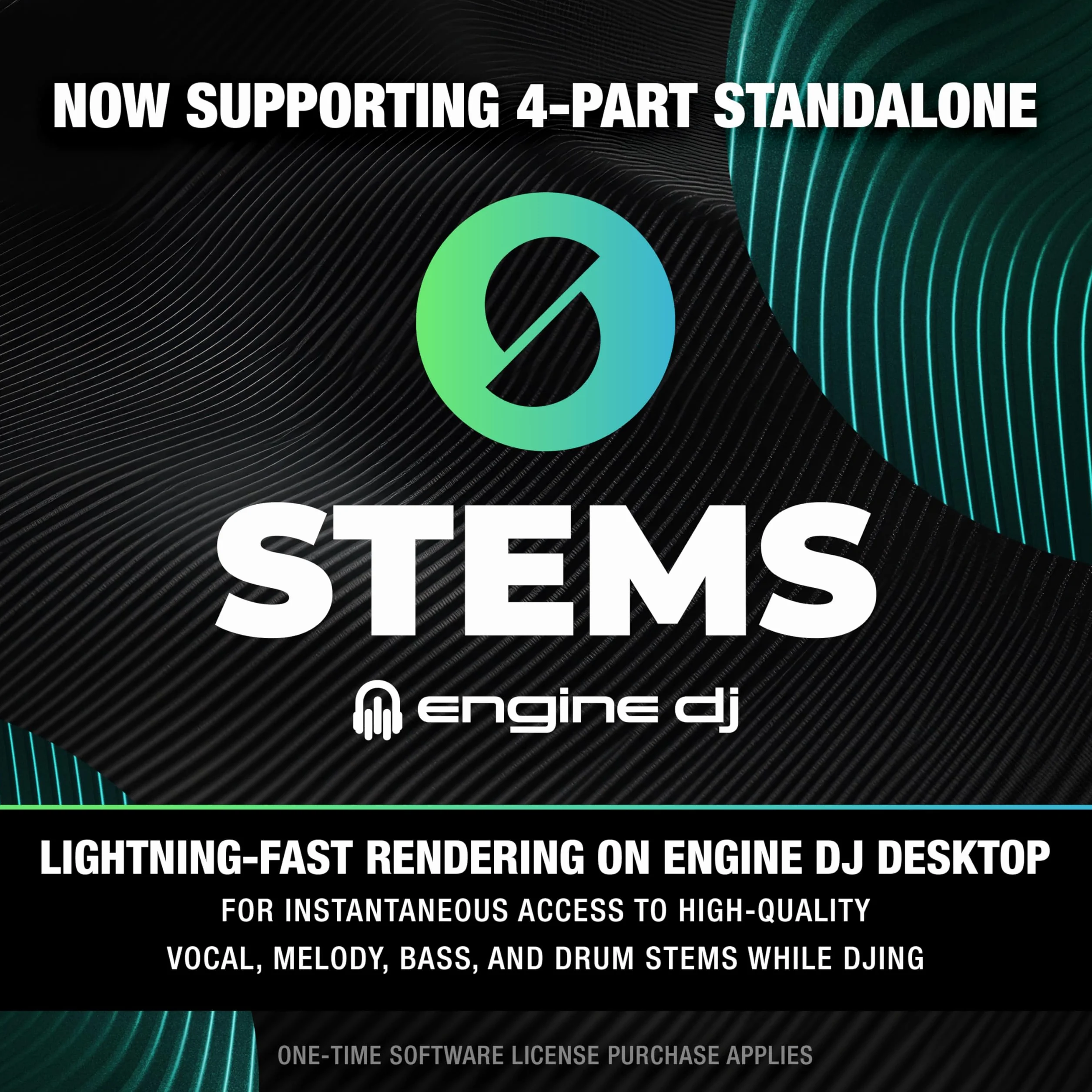 Denon DJ SC LIVE 4 Kontroler DJ z Separacją Stemów na 4 Deckach, Streamingiem Wi-Fi, Wbudowanymi Głośnikami, Kompatybilny z Serato DJ i Virtual DJ