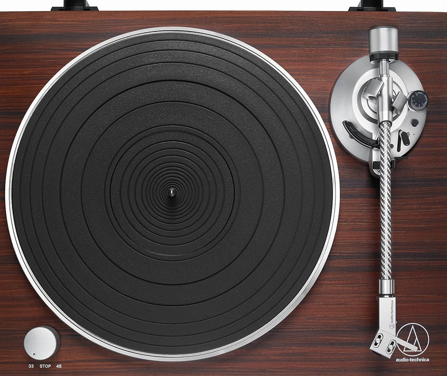 Audio-Technica AT-LPW50BTRW Bezprzewodowy gramofon z napędem paskowym, Rose Wood