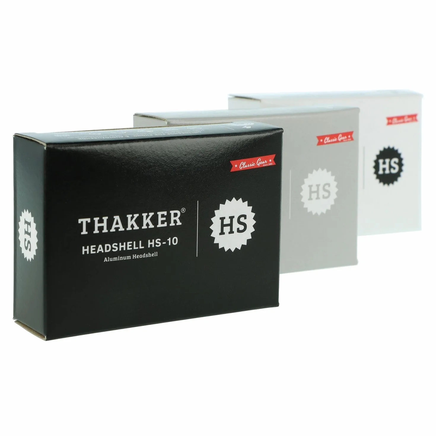 THAKKER HS-10 - Headshell z lekkiego aluminium - czarny | złącze SME | w zestawie kabel Headshell