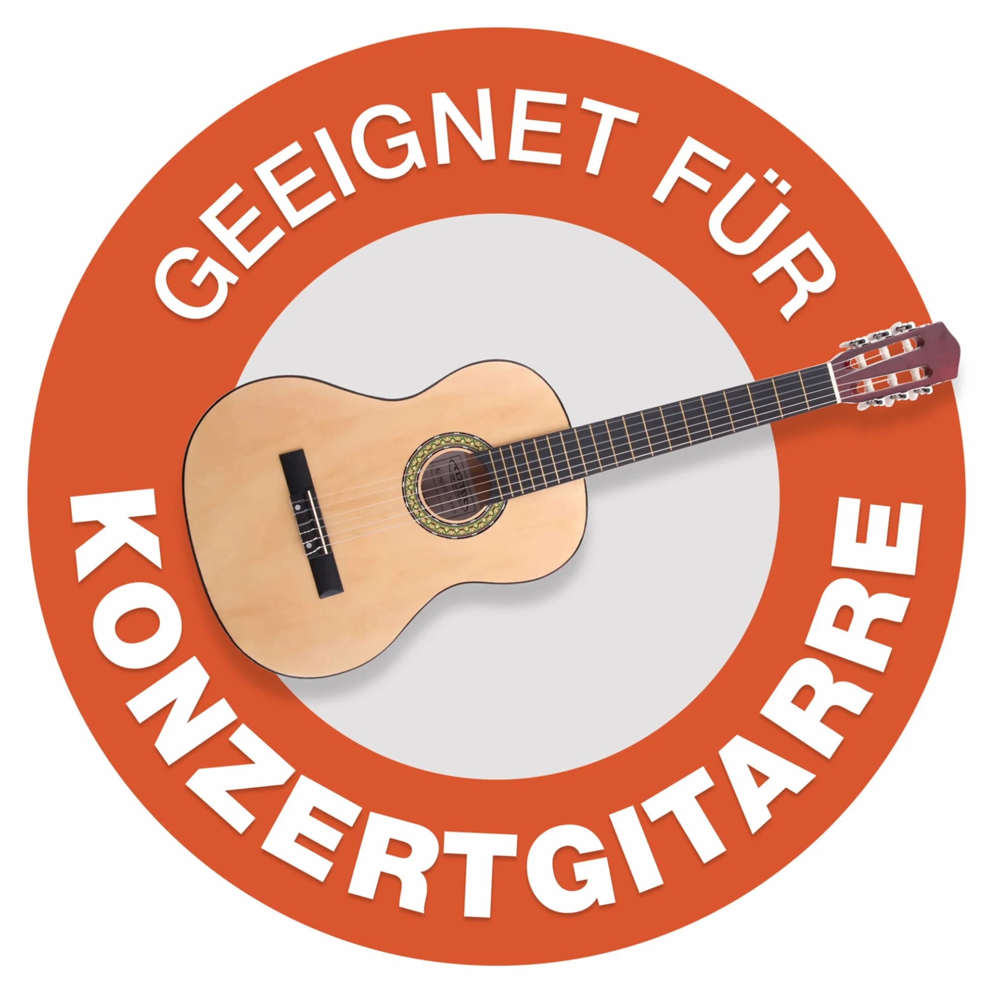 Rocktile Klasyczna torba na gitarę 3/4 i 7/8 (wyściełana torba Gigbag, zestaw plecakowy, 2 kieszenie zewnętrzne), czarna
