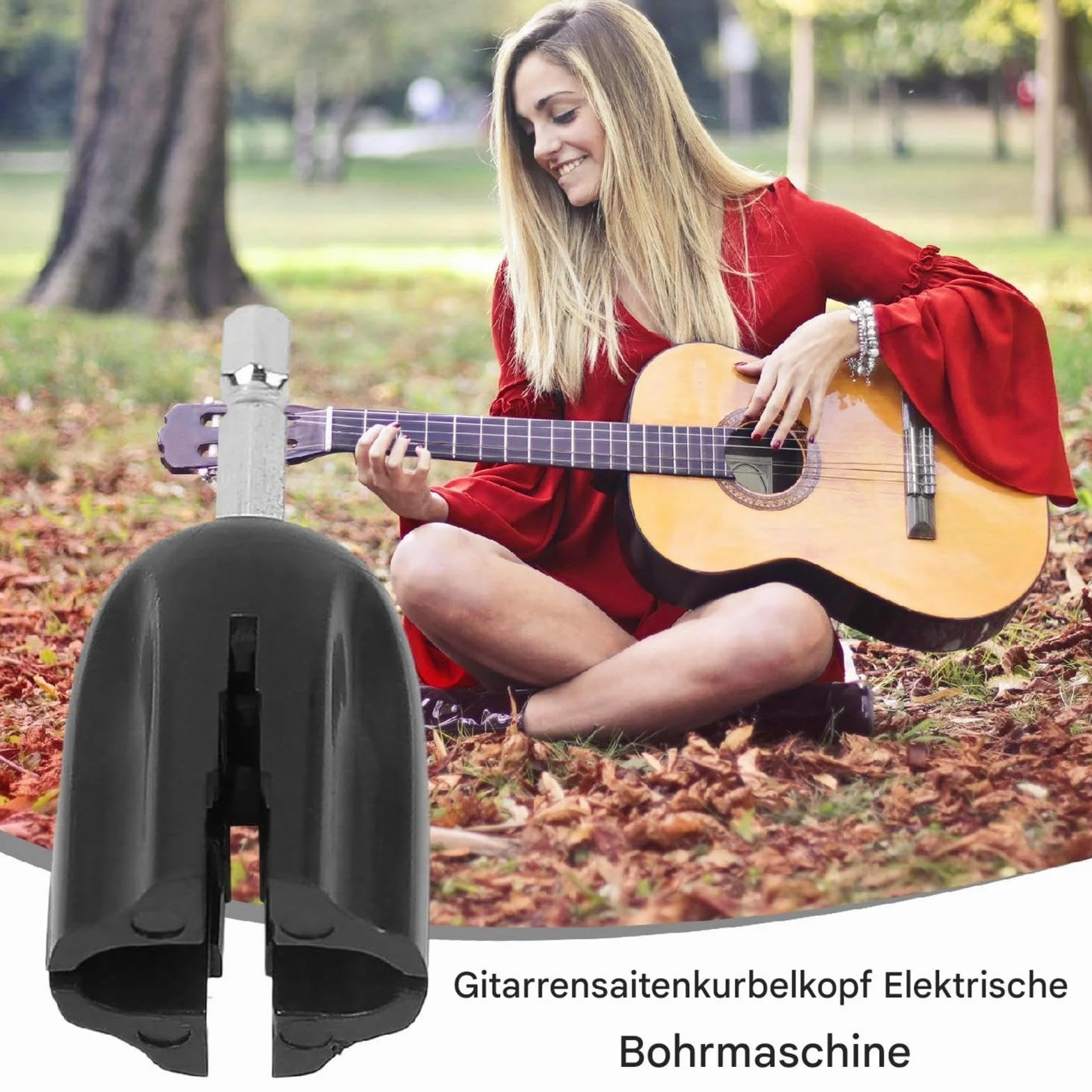 Automatyczny stroik gitarowy, narzędzie do nawijania strun gitarowych – praktyczna, wydajna korba do gitary – odporny na zużycie zwijacz strun do narzędzi gitarowych