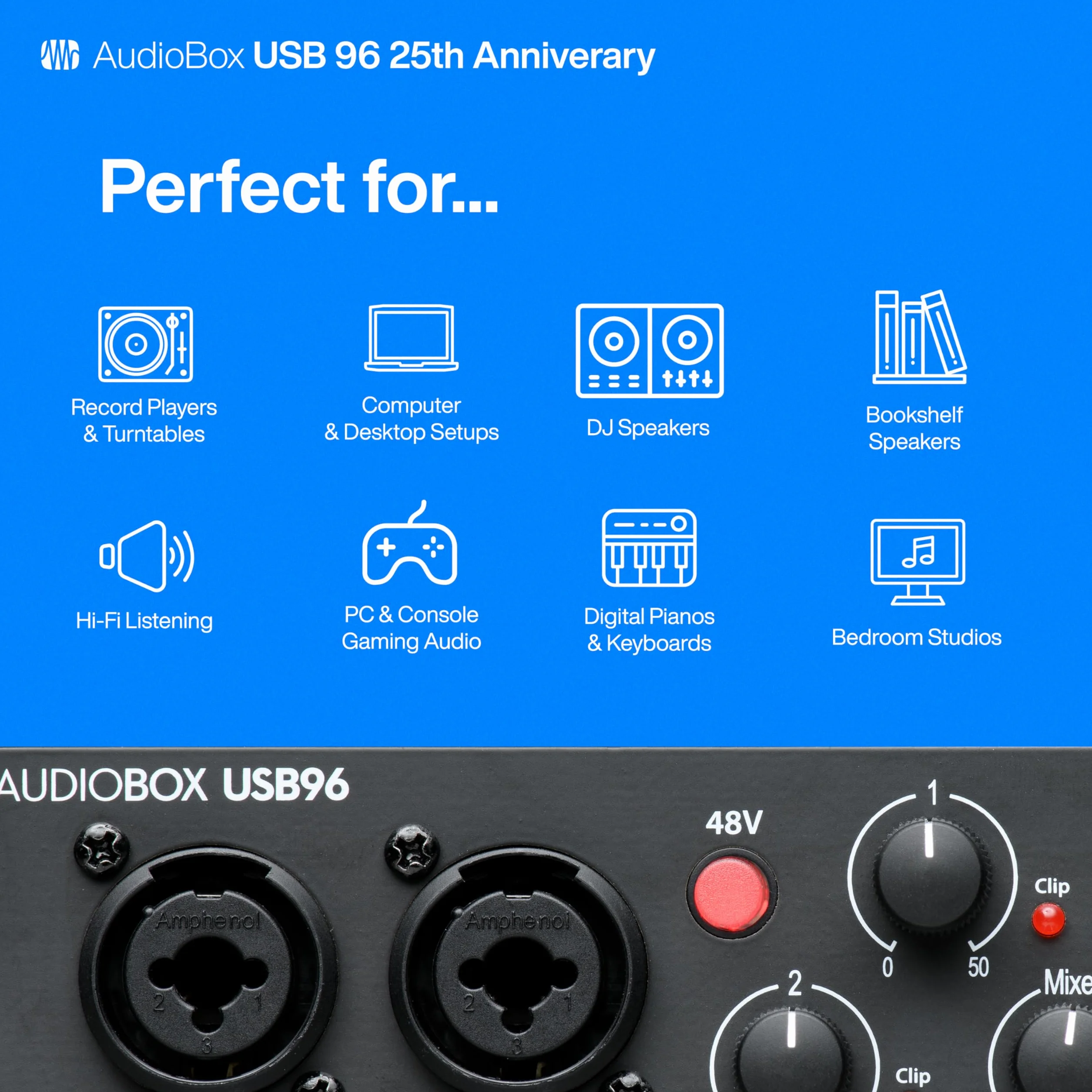 Presonus AUDIOBOX 96K 25TH Interfejs Audio 24-bit 96 kHz Czarny