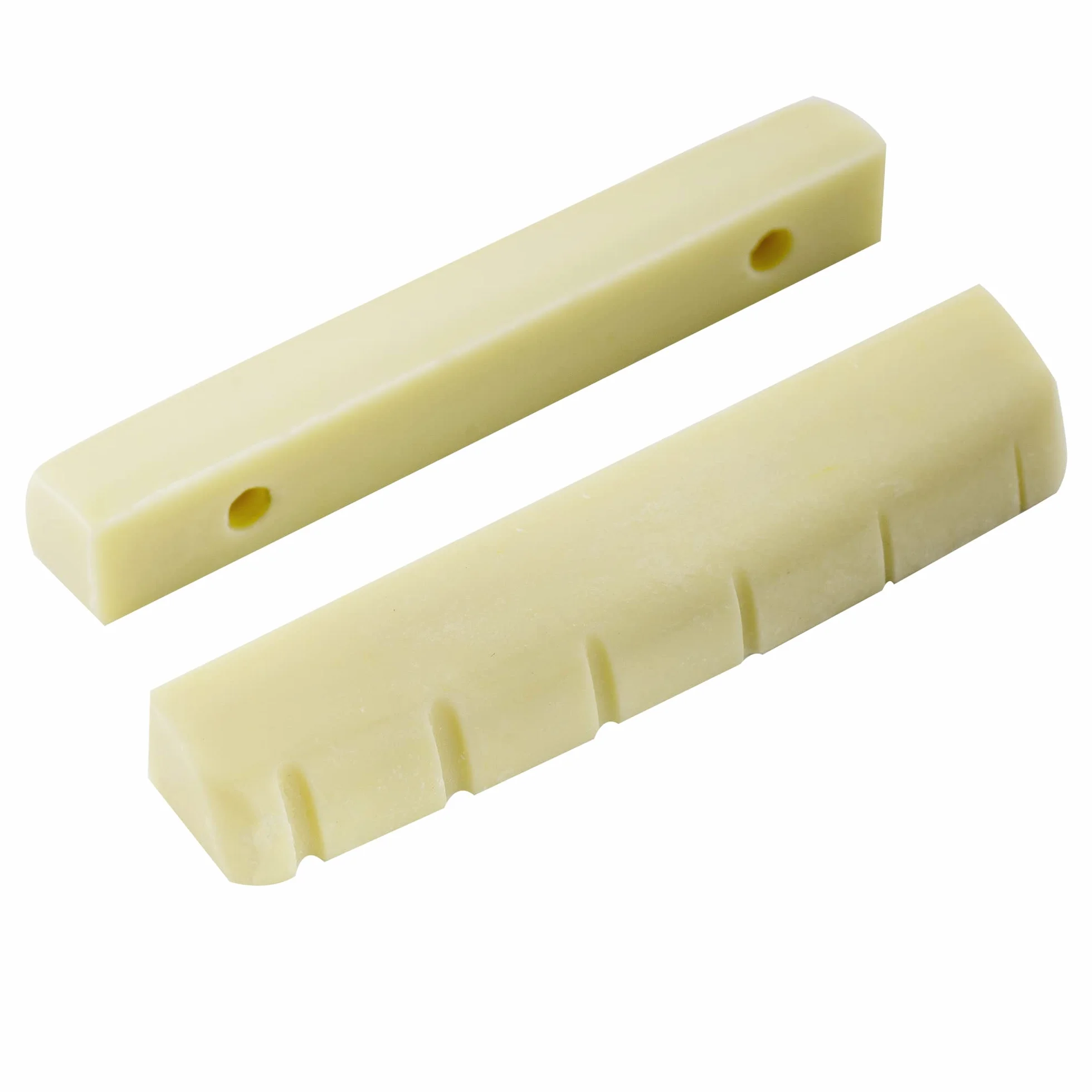 Musiclily Pro Plastik żywicy Mocznikowej 44mm Siodełko Gitarowe typu LP do Gitary Elektrycznej Les Paul, Kość Słoniowa(2 szt.)