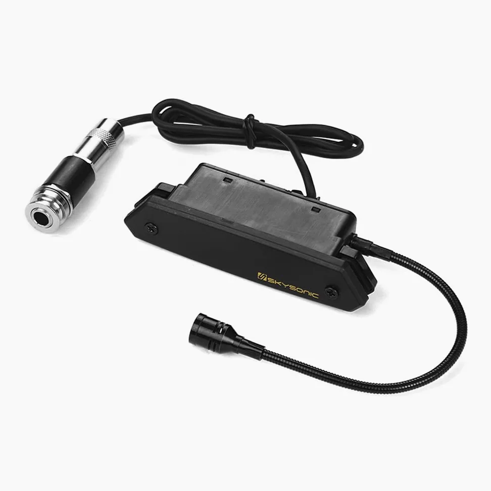 T-902 Pickup Magnetyczny,Aktywna gitara akustyczna Soundhole Pickup Magnetyczny + Mikrofon Podwójne systemy przetworników z regulacją głośności dla popularnych gitar klasycznych