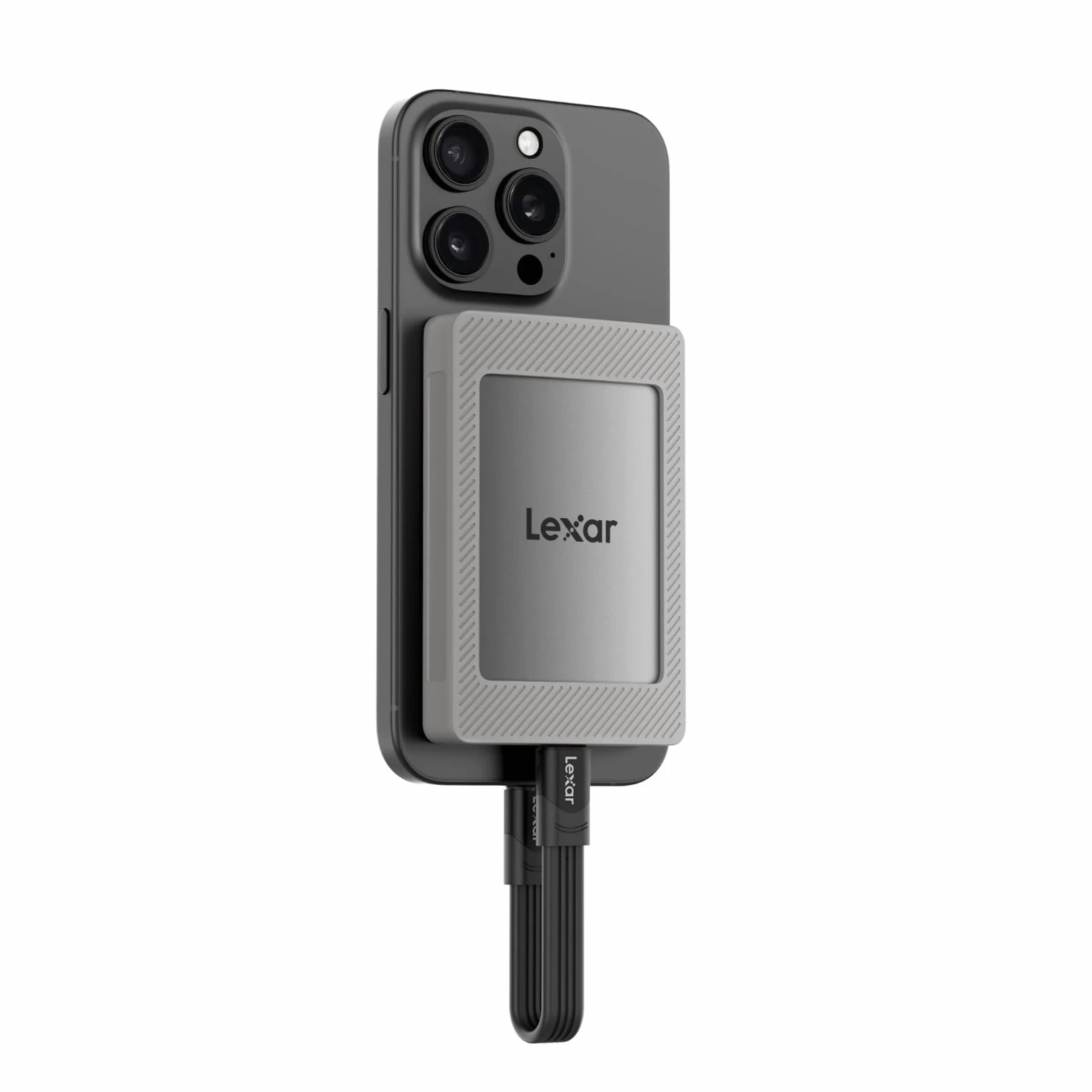 Lexar Dysk SSD ES4 Portable z zestawem magnetycznym 2TB, zewnętrzny dysk SSD USB 3.2 Gen2 1050 MB/s odczytu i 1000 MB/s zapisu, kompatybilny z iPhone 15/16, PC i Mac, laptopami typu C, tabletami, PS5
