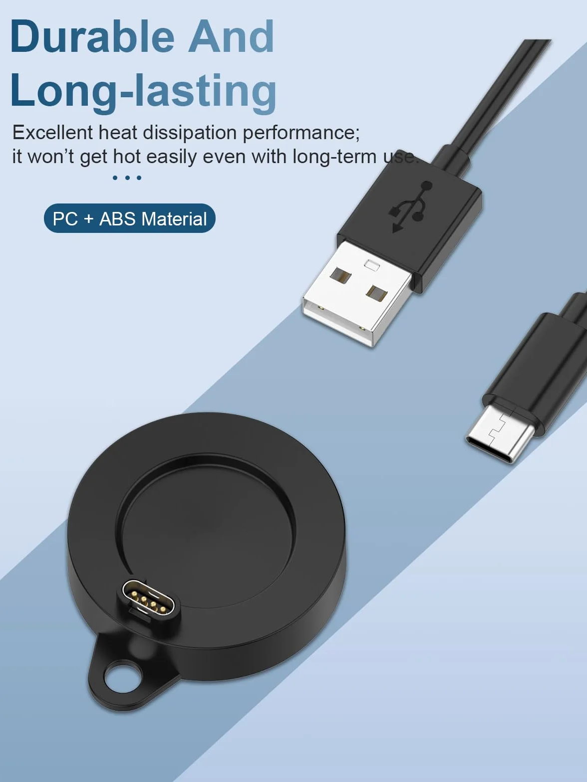 Magnetyczna podstawa ładująca do Garmin Venu X1/ Garmin Forerunner 570/Garmin Forerunner 970 (łącznie z 1 kablem do ładowania), stabilny adapter do ładowania yystao typu C