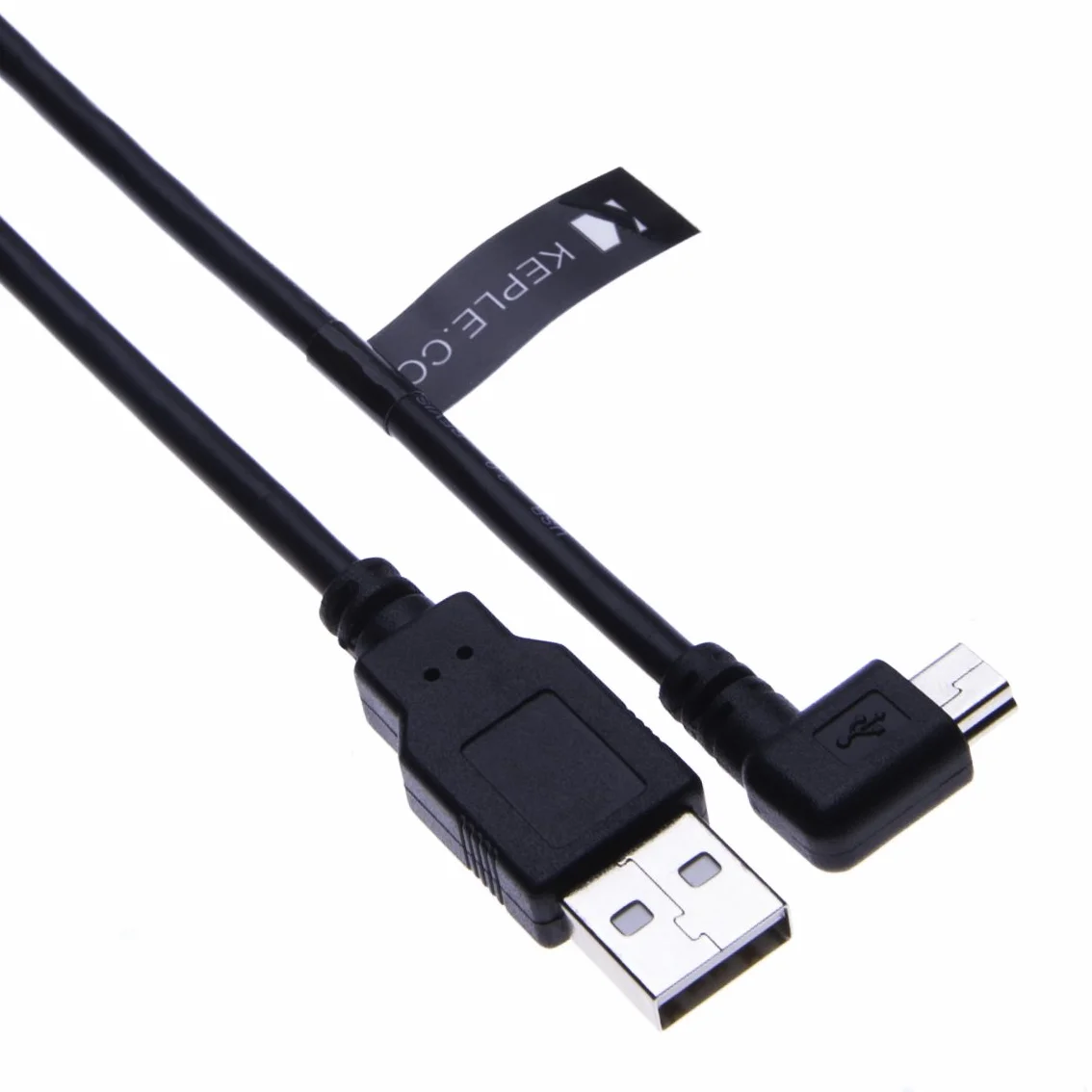 Kabel mini USB 90 stopni, kompatybilny z TomTom Start 25 m, TomTom ONE 30 Series, IQR, nowy (v2, v3), nawigacja satelitarna, system nawigacji satelitarnej w samochodzie, czarny