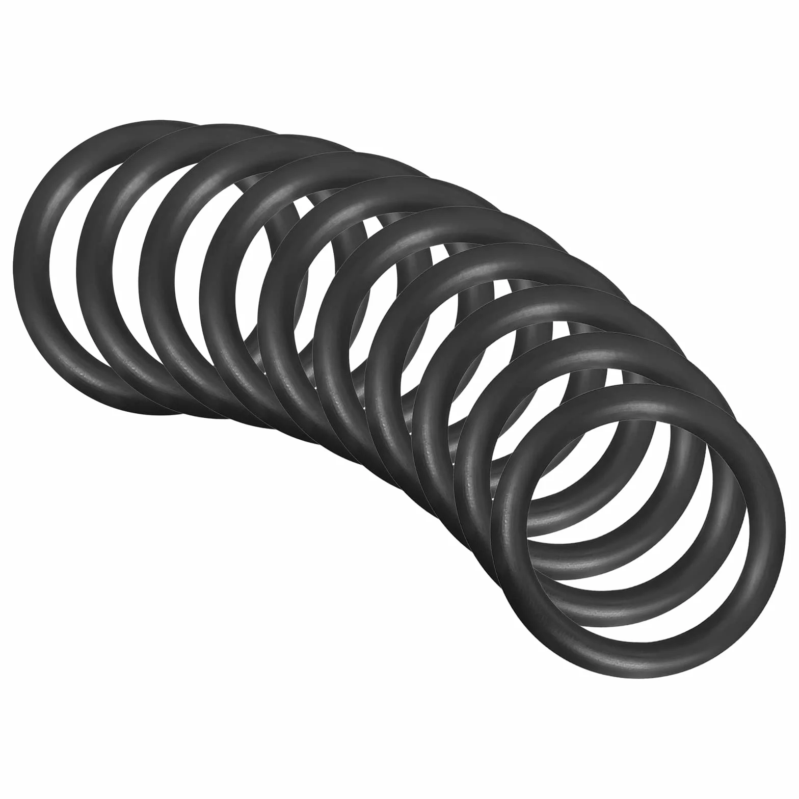 QUARKZMAN 10 sztuk gumowych pierścieni z kauczuku nitrylowego, uszczelka, 40 mm x 30 mm x 5 mm, do kranu, hydraulika, uszczelki, połączenia, kolor czarny