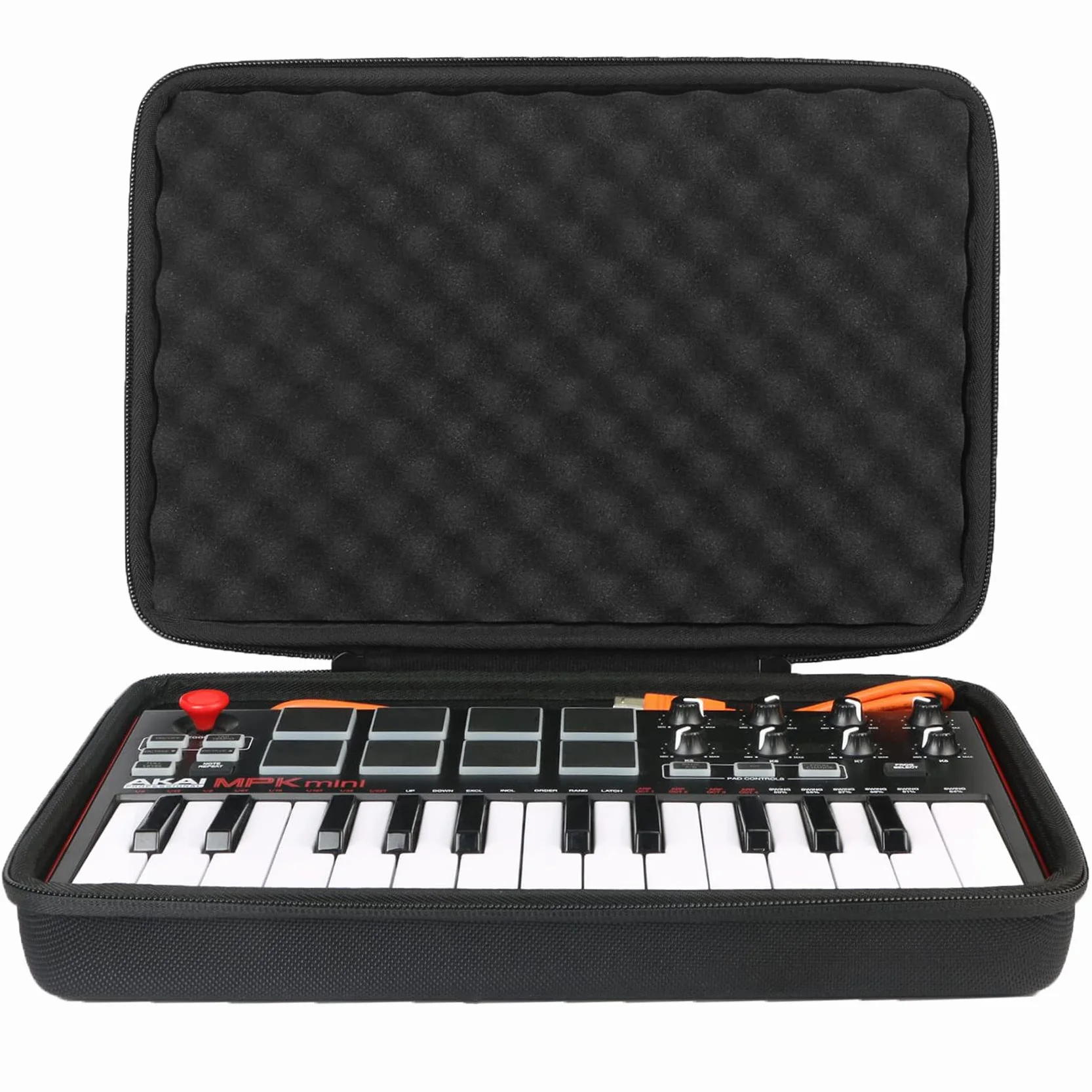Khanka twarde etui podróżne do modelu AKAI Professional MPK Mini MK3 / MKII MK2 / MPK Mini Play, 25-klawiszowa klawiatura i kontroler USB MIDI, tylko etui, białe
