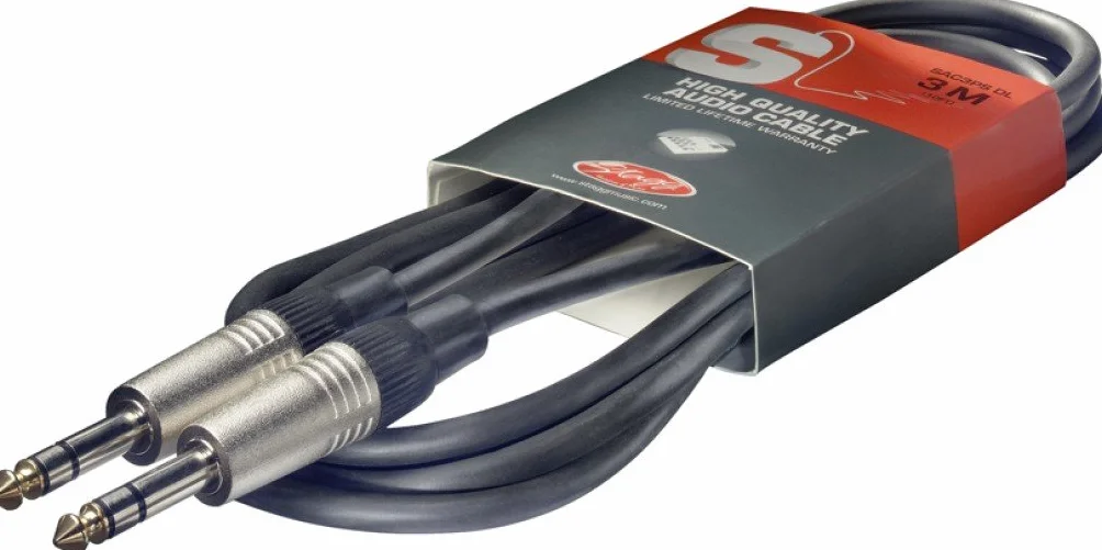 Stagg SAC3PS DL S-Series Deluxe Jack męski na męski kabel audio - 3 m.