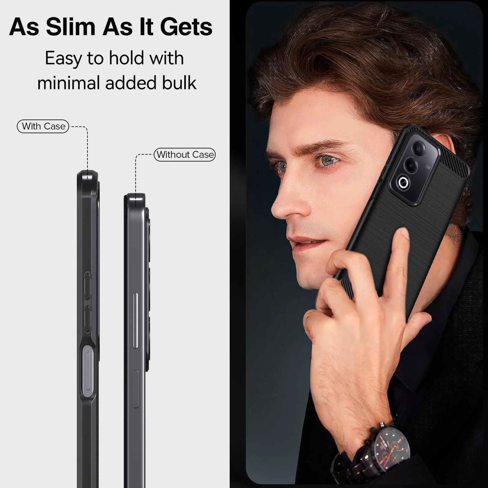 iVoler Etui do Oppo A80 5G z 2 szt. szkła hartowanego, [odporne na wstrząsy wojskowe] etui ochronne, smukłe miękkie silikonowe TPU odporne na odciski palców i zarysowania, czarne