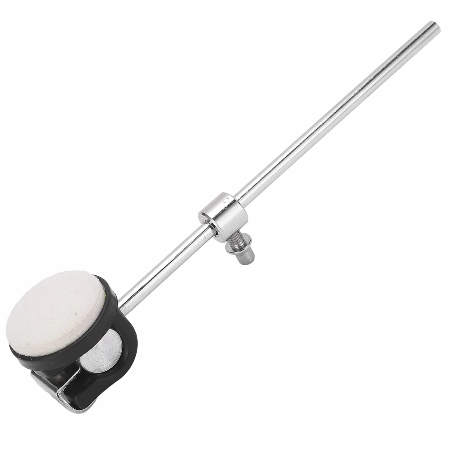 Trzepak do Bębna, Regulowany Ubijak do Bębna Basowego Ubijak do Bębna Bębnowego z Filcową Główką Młotka i Metalowym Uchwytem Lekki Metalowy Instrument Perkusyjny Akcesoria do Zestawu Perkusyjnego