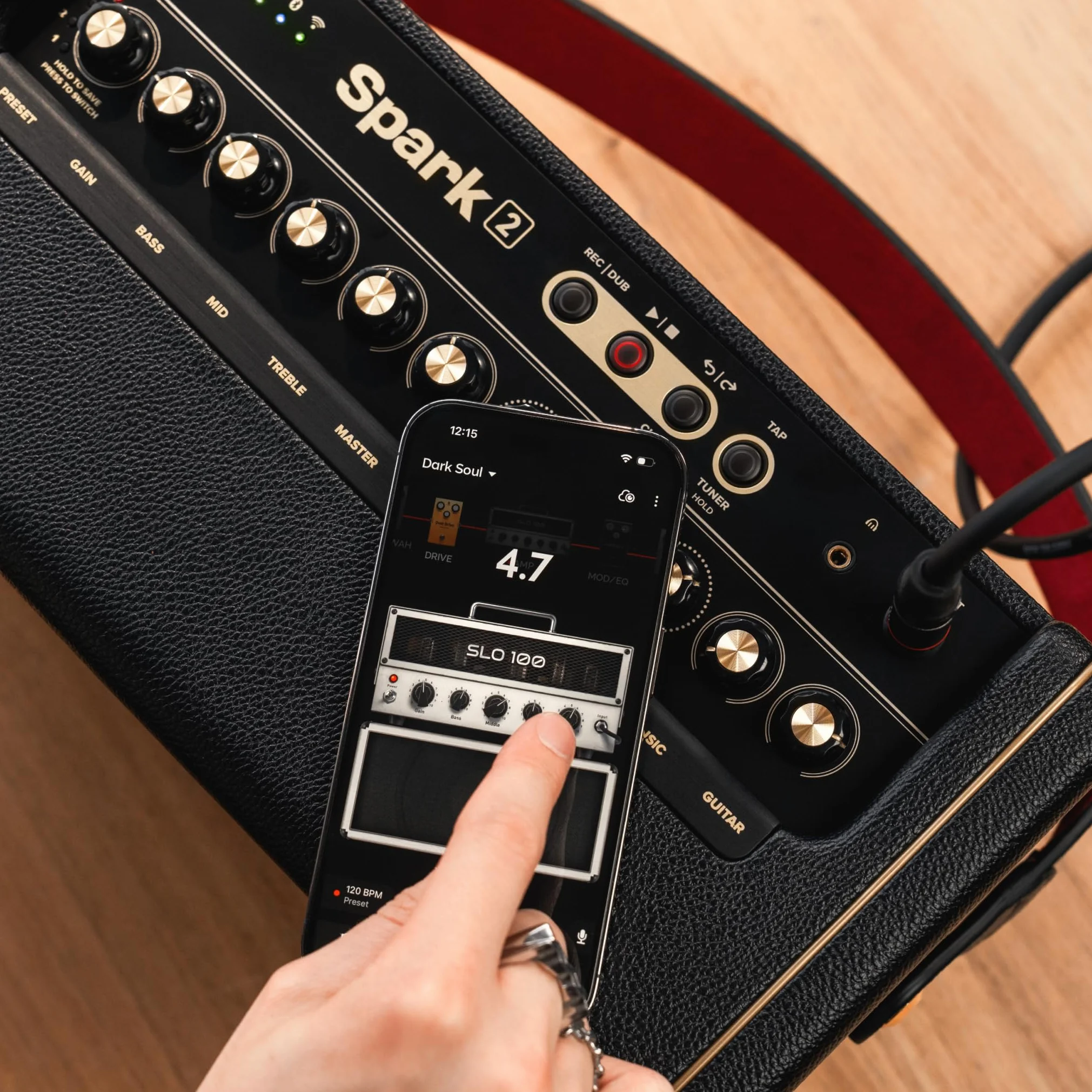 Positive Grid Spark 2 50W inteligentny wzmacniacz gitarowy Bluetooth z looperem i AI