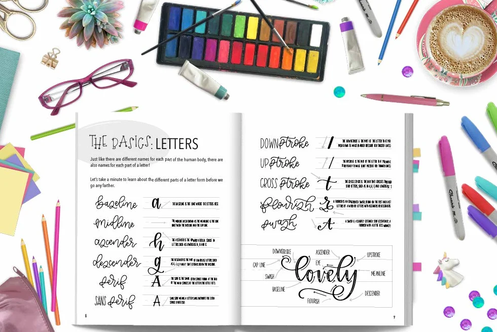 The Beginner's Guide to Modern Calligraphy and Hand Lettering for Kids