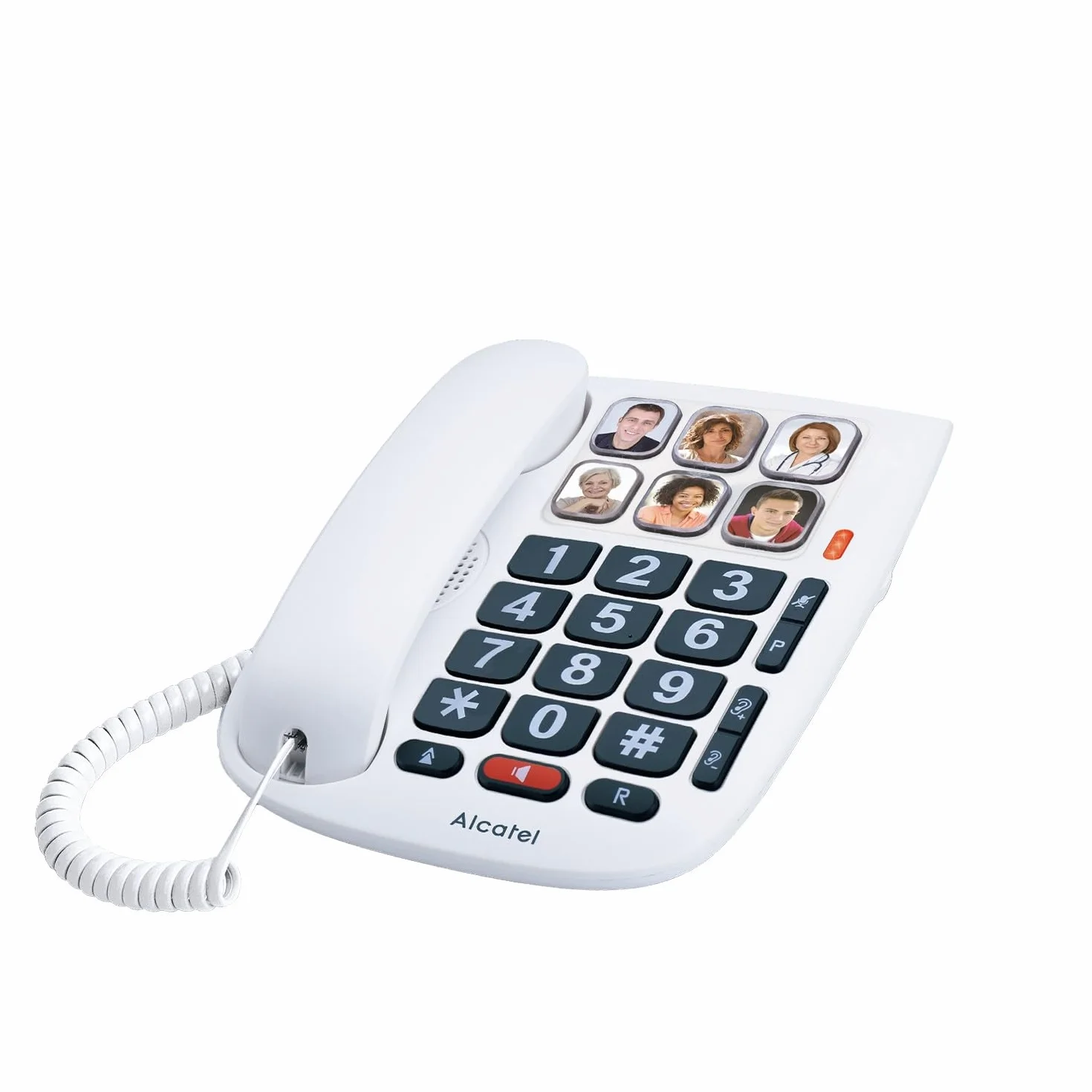 Alcatel T Max 10 Telefon Przewodowy dla Seniorów, Biały