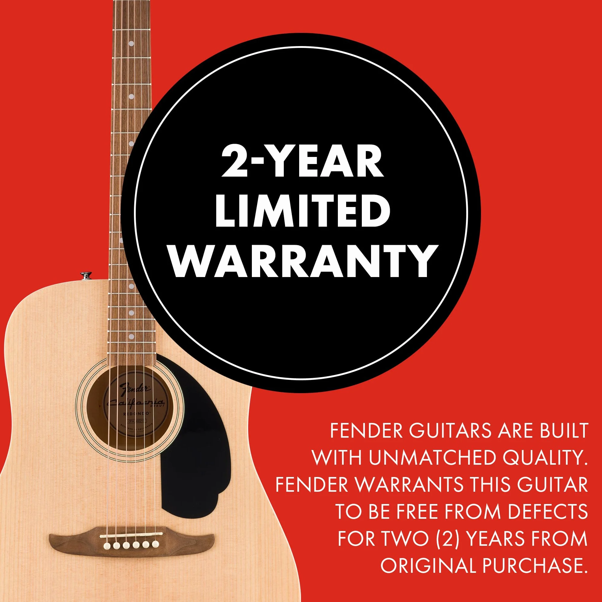 Fender California Redondo Dreadnought Gitara akustyczna świerk naturalny