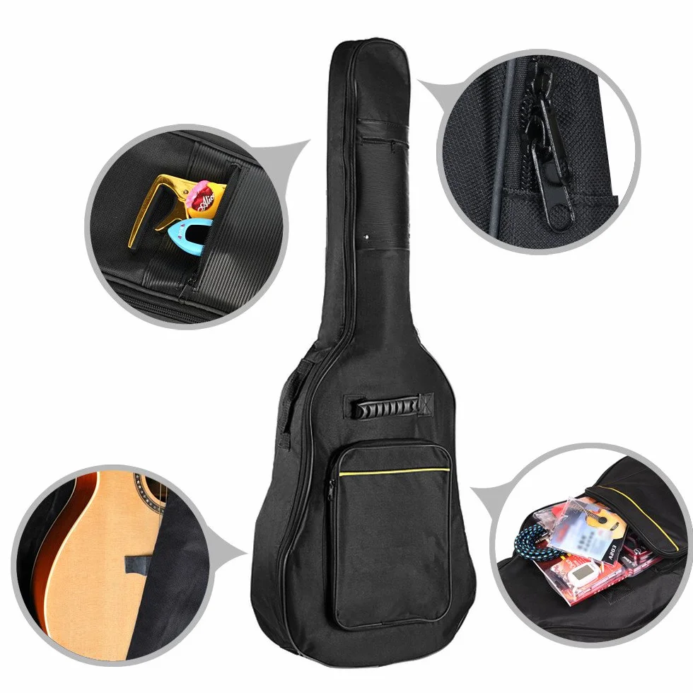 TRIXES pikowany pokrowiec na gitarę akustyczną i klasyczną 4/4
