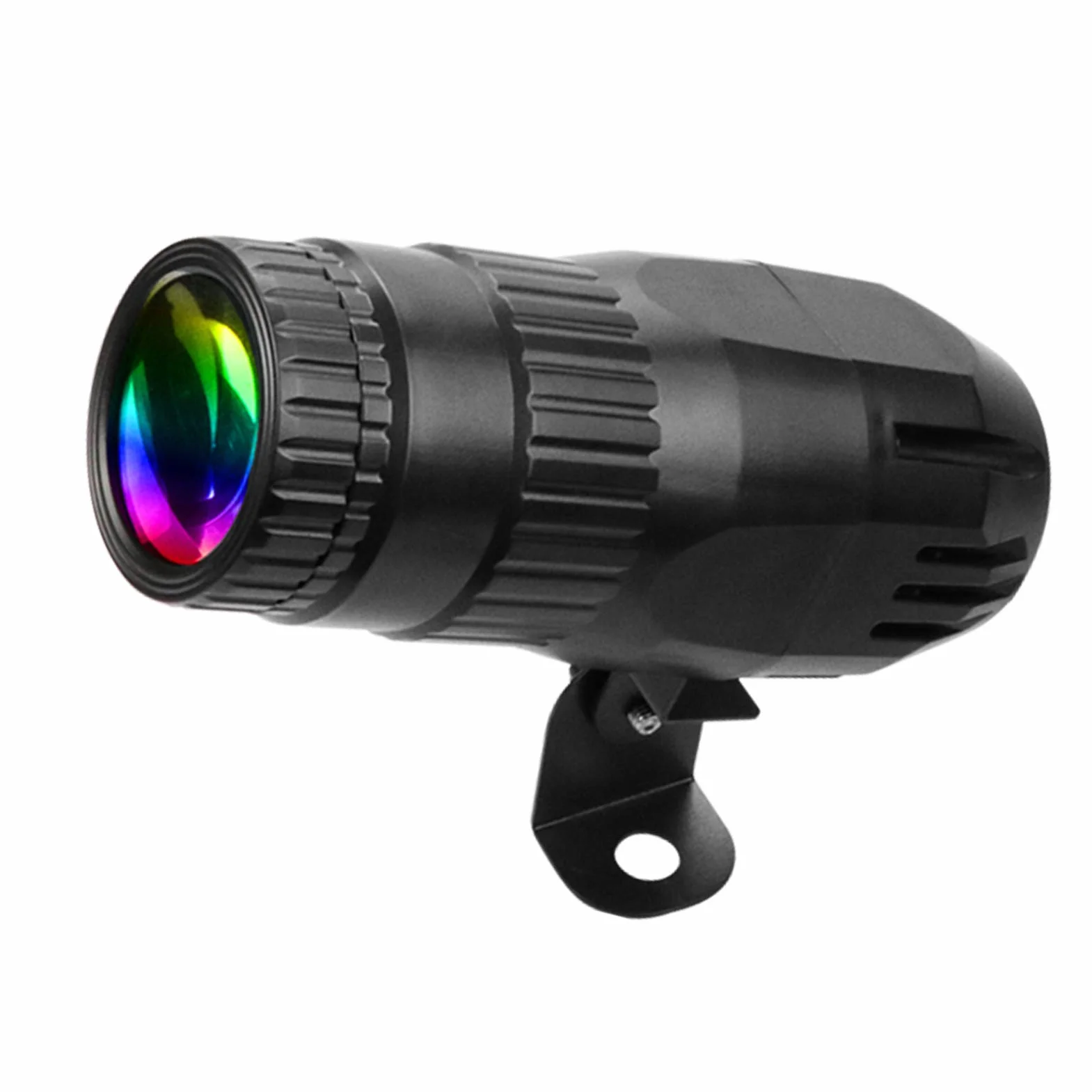 Lixada Pinspot Mini reflektor LED RGBW z pilotem zdalnego sterowania czarny