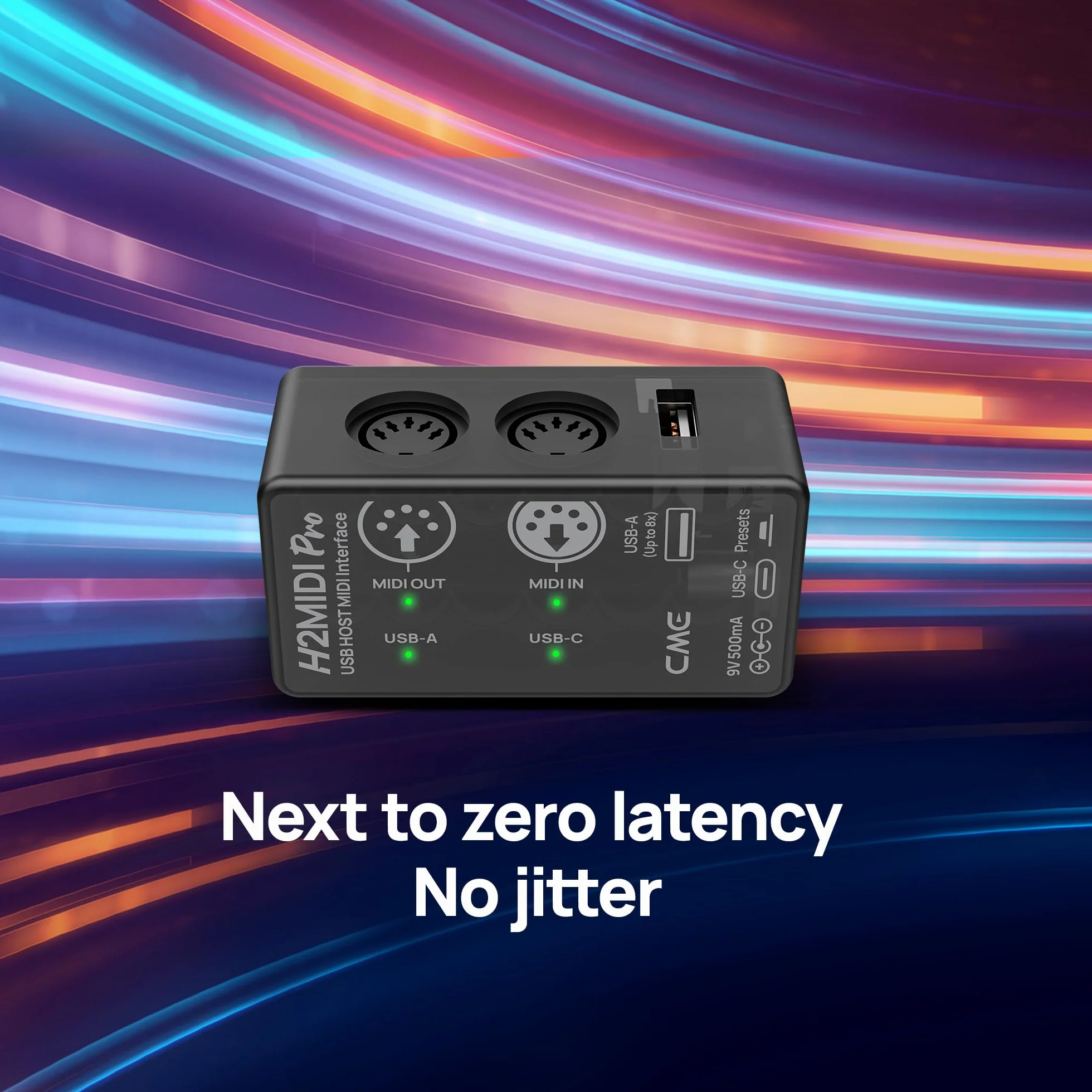 CME H2MIDI Pro interfejs MIDI USB 32-bitowy procesor podwójne zasilanie kompaktowy