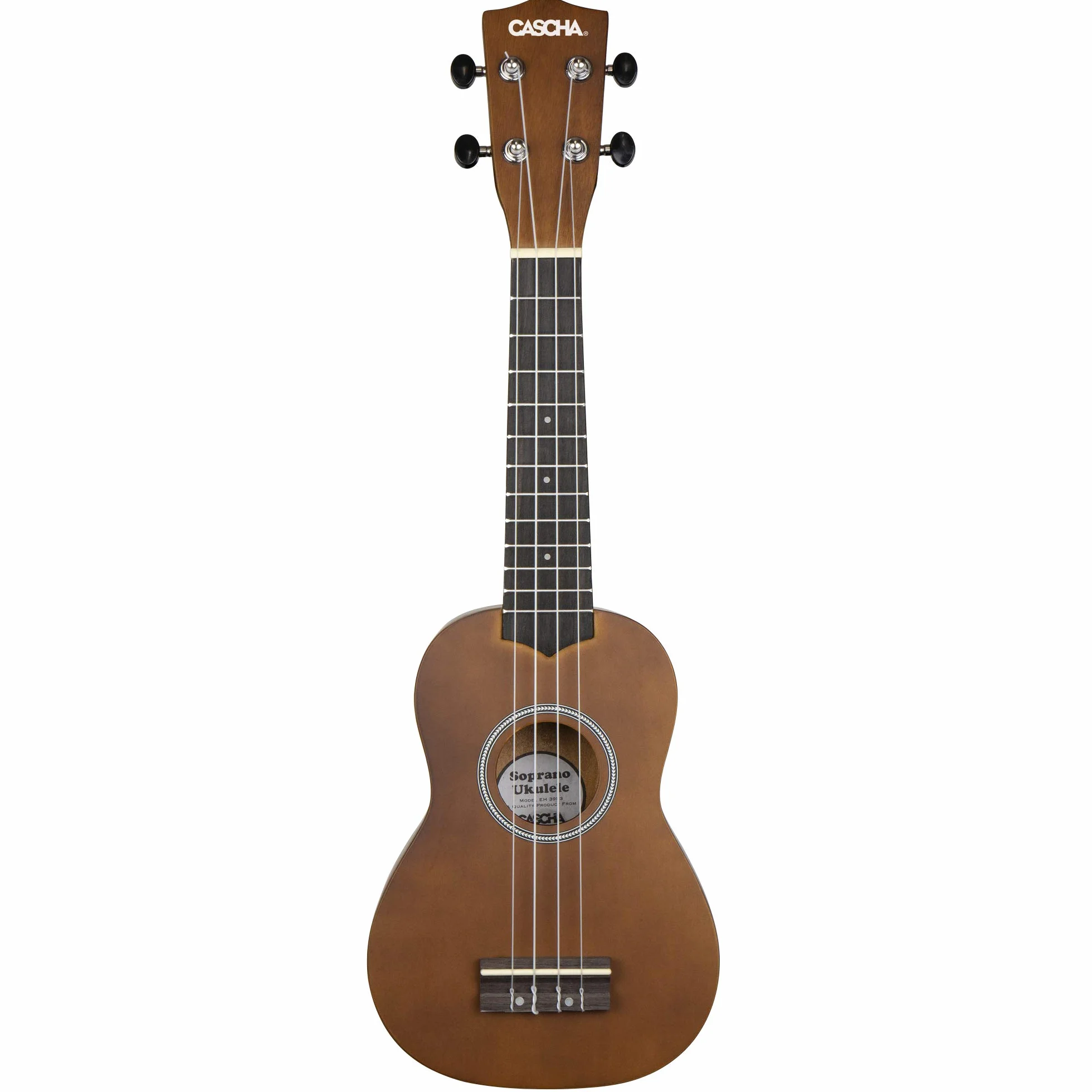 Cascha Soprano zestaw ukulele z torbą, 3 struny Picks and Eagle, brązowy