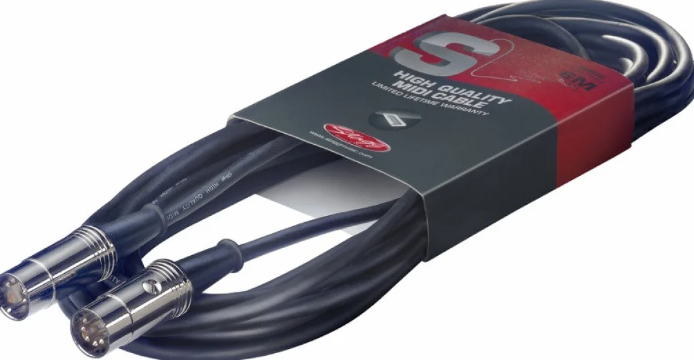 Stagg Kabel MIDI 10 m DIN męski wtyk metalowy