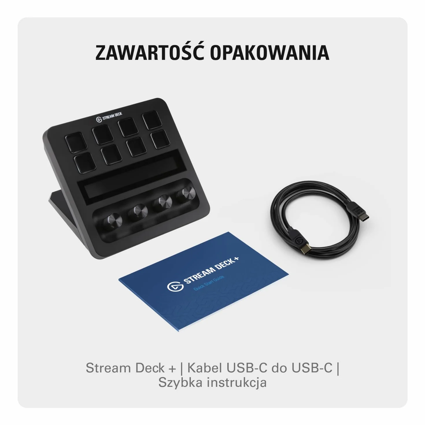 Elgato Stream Deck +, mikser audio, kontroler do produkcji na żywo i studyjny do tworzenia zawartości, transmisji i gier, pasek dotykowy, pokrętła i klawisze LCD z możliwością dostosowania, Mac i PC
