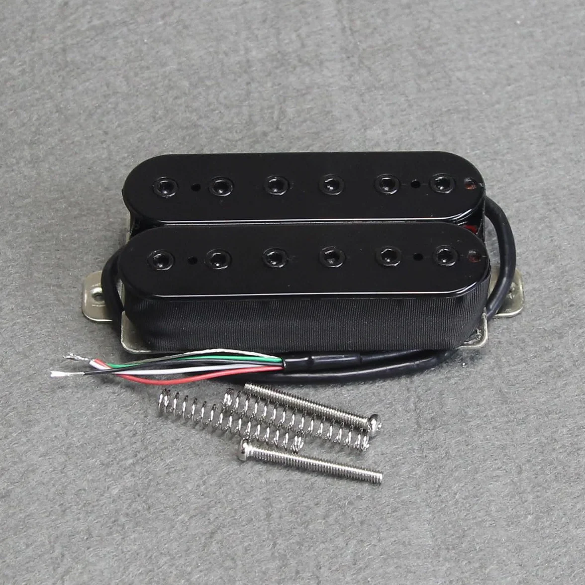 FLEOR Bridge Pickup Double Coil Humbucker przetworniki 14-15K do przetwornika gitary elektrycznej-czarne