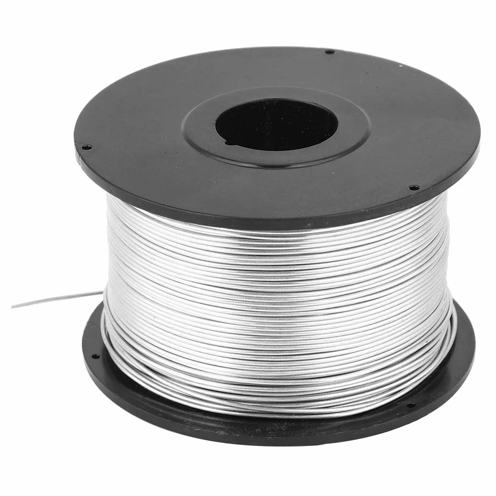 Ejoyous 4 rolki Tie Wire Coil, 110 m 0,8 mm drut wiążący, stalowa szpula drutu zbrojeniowego do automatycznej maszyny do wiązania urządzeń elektrycznych, dostarcza ponownie wzmocniony drut