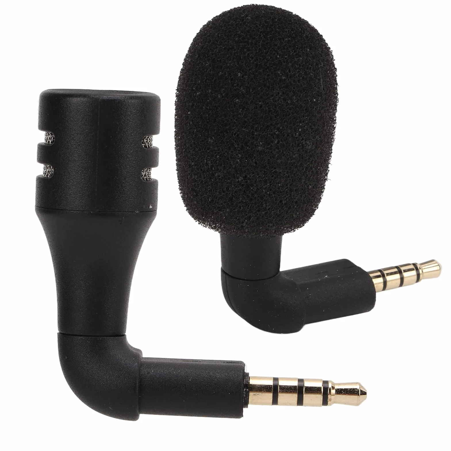 Przenośny mały mikrofon, mini wielokierunkowy mikrofon jack 3,5 mm z radiem przestrzennym 360°, odpowiedni do standardowego zestawu słuchawkowego TRRS CTIA 3,5 mm