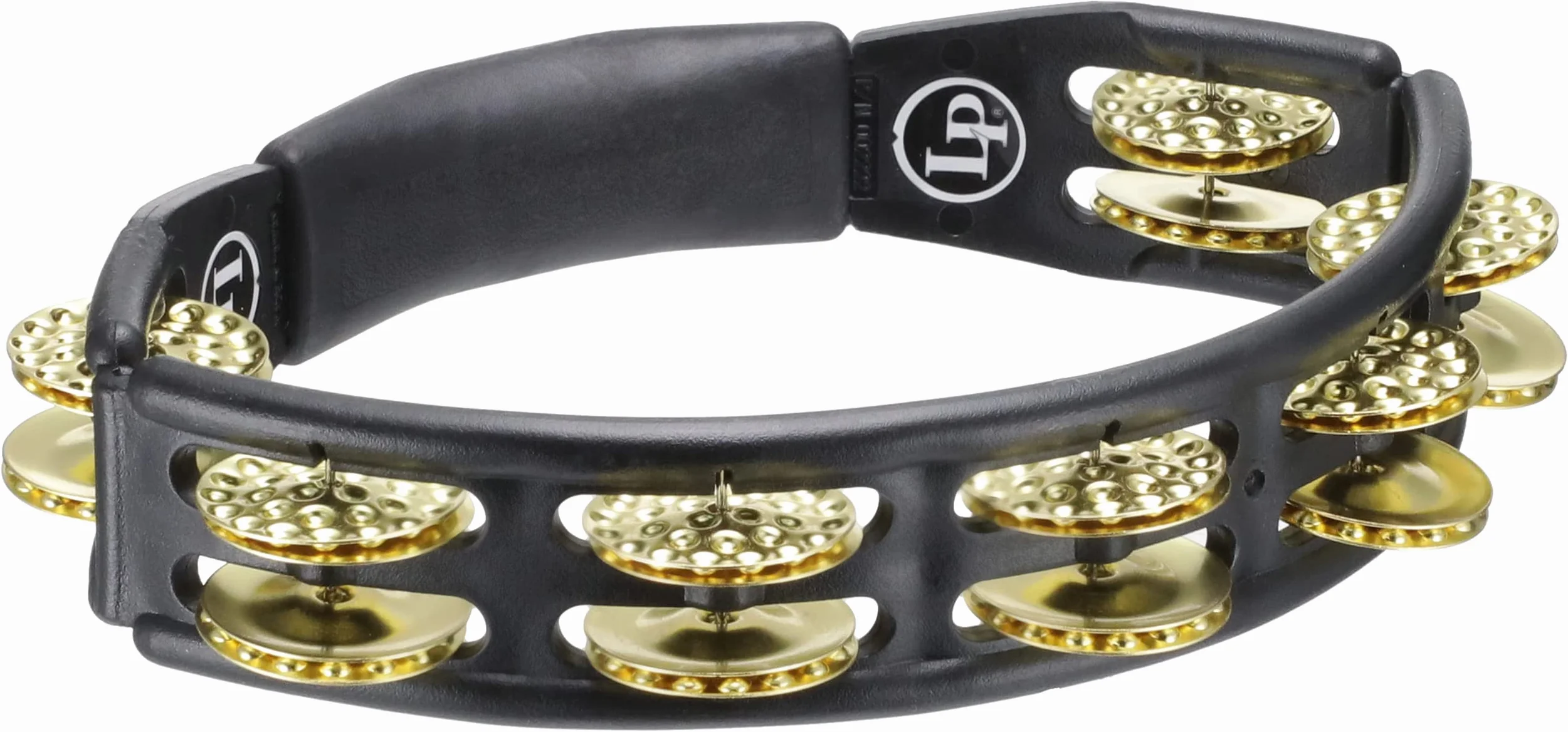 LP Latin Percussion LP861508 ręczne przyciemniane mosiężne dżingle cyclops tamburyn - czarny