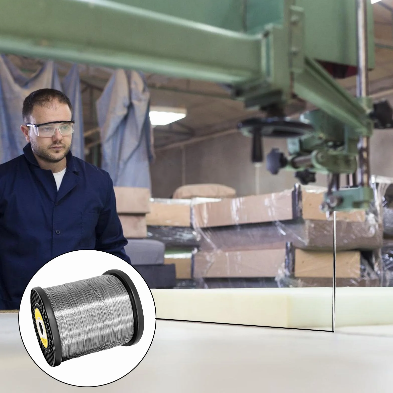 Zestaw drutu do cięcia styropianu i twardej pianki, drut tnącego 0,7 mm, ciąć