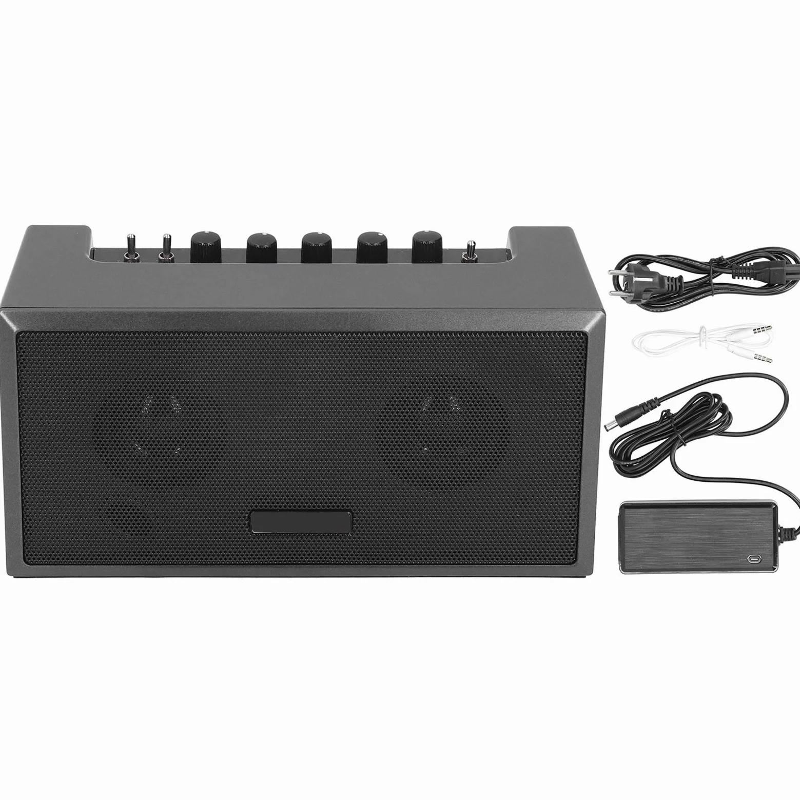 Wzmacniacz Gitara Elektryczna, Mini Gitara Elektryczna Głośnik Praktyka Małe Głośnik Box Akcesoria 8W 100-240V
