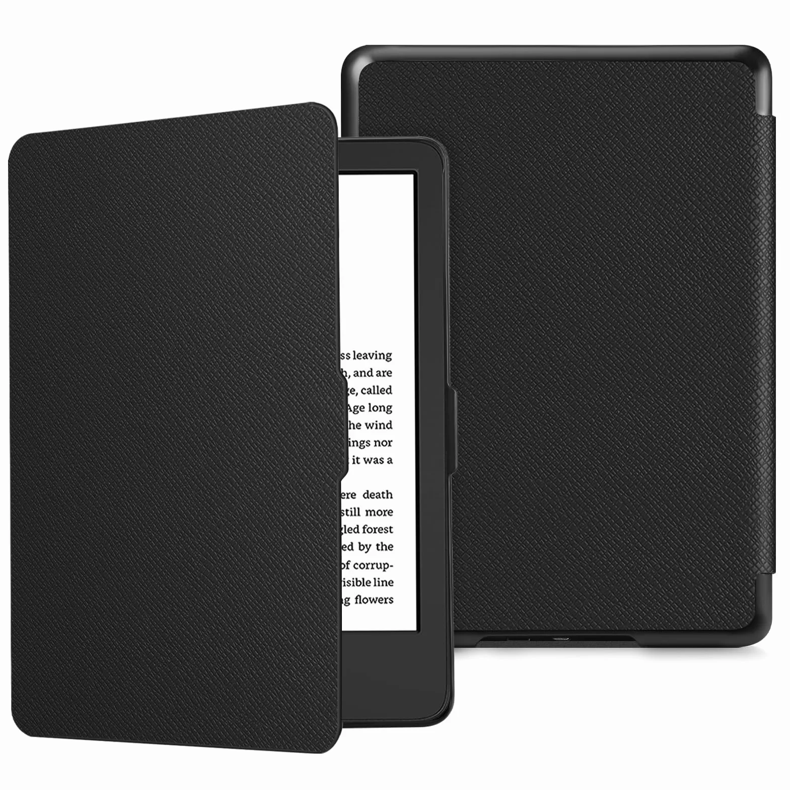 Fintie Etui na 6" Kindle (11. Generacji) - 2024/2022, Lekkie Etui Ochronne z Funkcją Automatycznego Uśpienia/Wybudzenia na 6-Calowy Kindle Basic 2024, Czarny