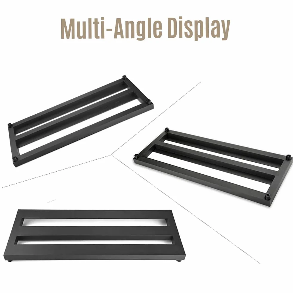 Aluminiowy pedalboard z efektem gitarowym 49,7 x 19,5 cm z torbą przenośną